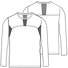 Patron ropa, Fashion sewing pattern, molde confeccion, patronesymoldes.com Sport tank 6894 MEN T-Shirts